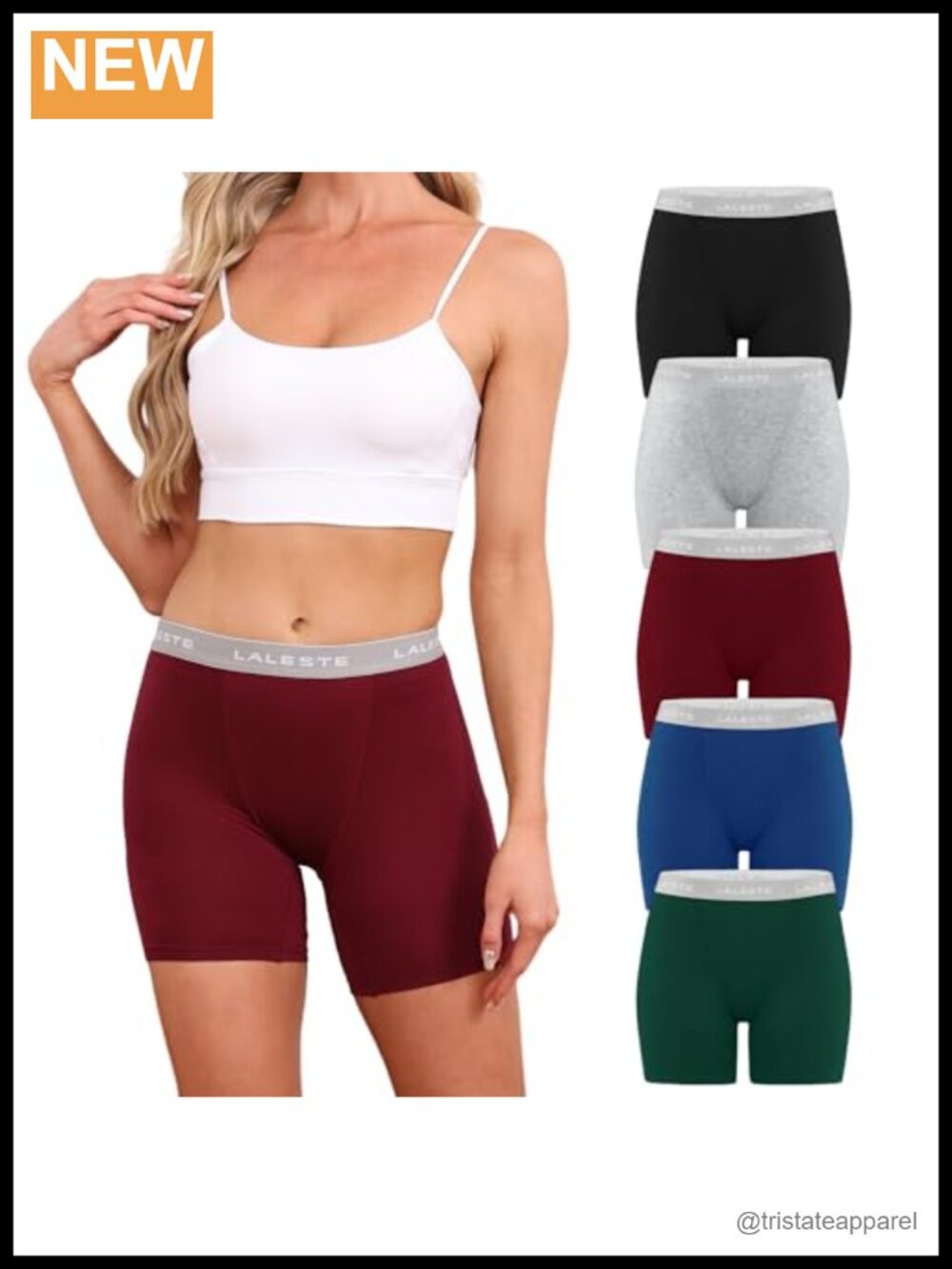 Viscose Bamboo Boxer Briefs Boy Shorts Soft Stretch Panties 5 Pack